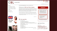 Desktop Screenshot of cblspanishlawyers.com